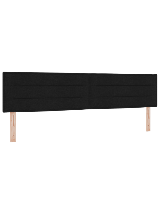 Box spring -sänky patjalla & led musta 200x200 cm kangas