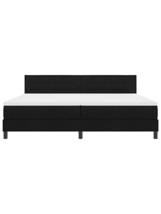Box spring -sänky patjalla & led musta 200x200 cm kangas