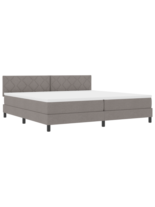 Sänkypatja led-valolla taupe 200x200 cm kangas