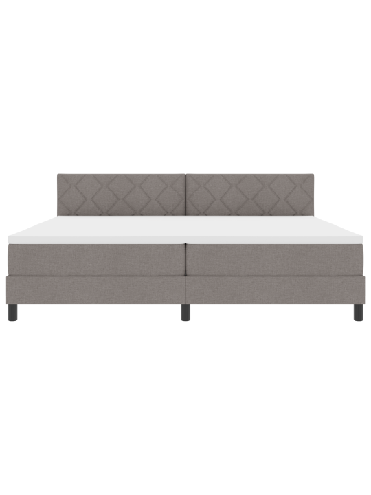 Sänkypatja led-valolla taupe 200x200 cm kangas