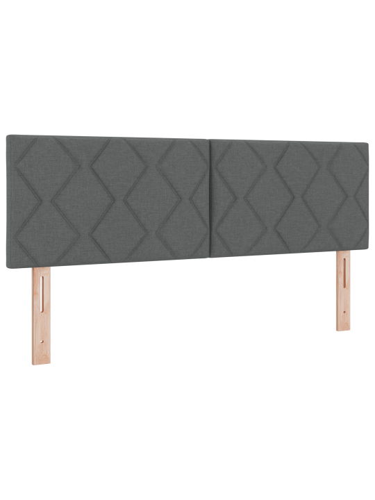 Sohvasänky patjalla & led tumma harmaa 140x190 cm kangas