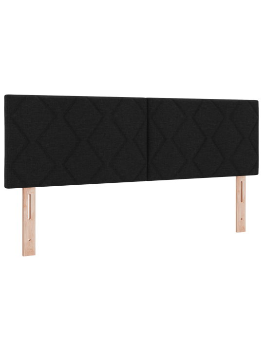 Boxi sänky patjalla & led musta 140x200 cm kangasta