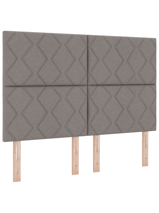Box spring -sänky patjalla ja led:llä taupe 160x200 cm kangas