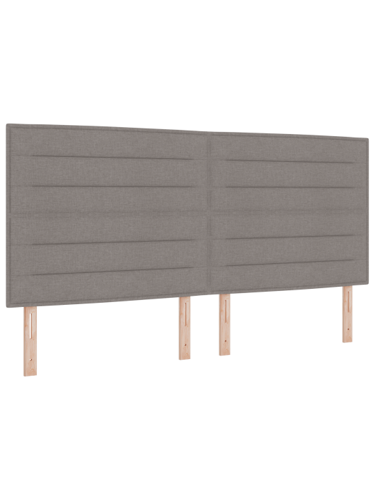 Sängynrunko taupe 200x200 cm kangas