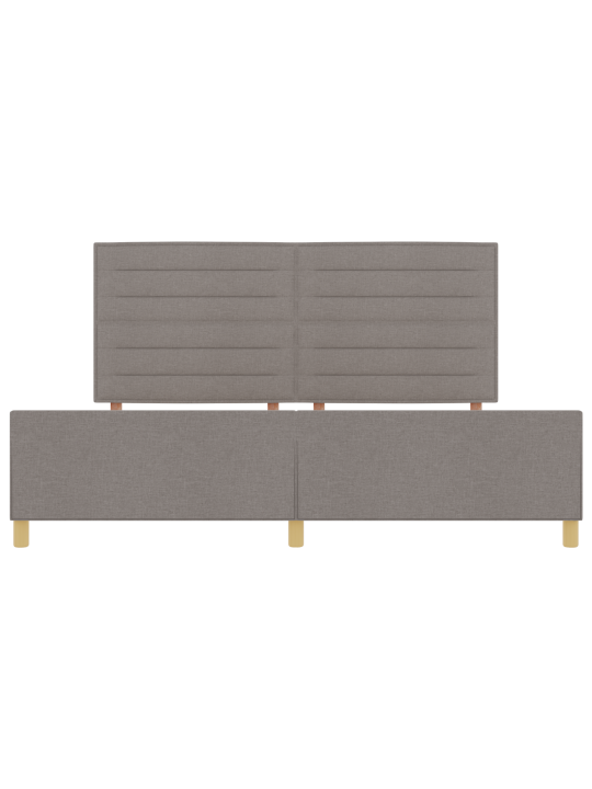 Sängynrunko taupe 200x200 cm kangas