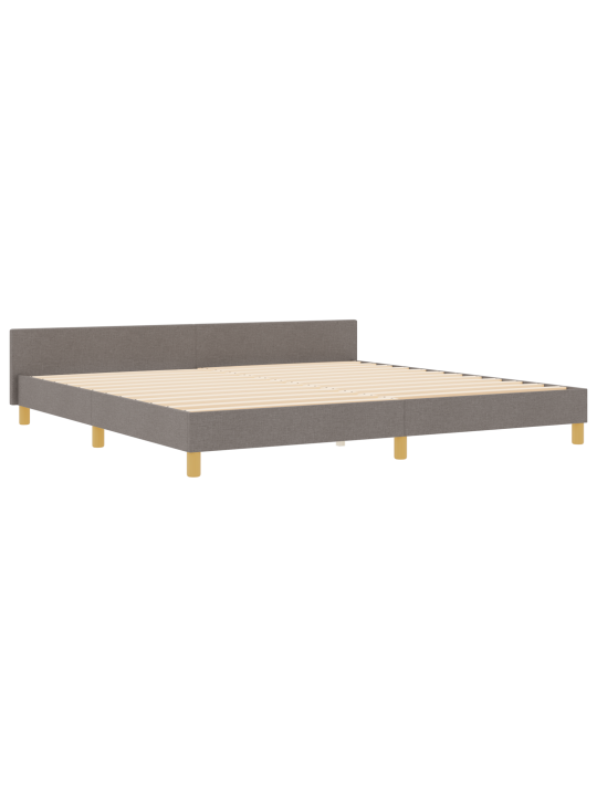 Taupe sänkyrunko 200x200 cm kangas