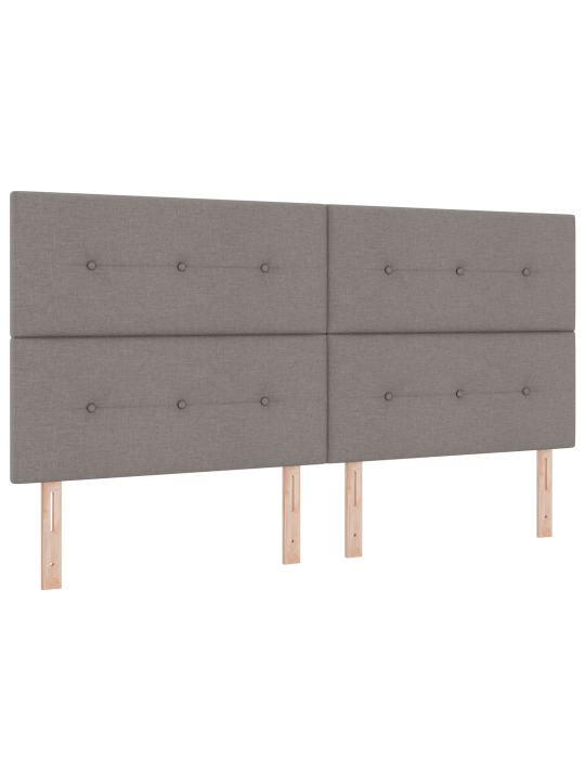 Taupe sänkyrunko 200x200 cm kangas