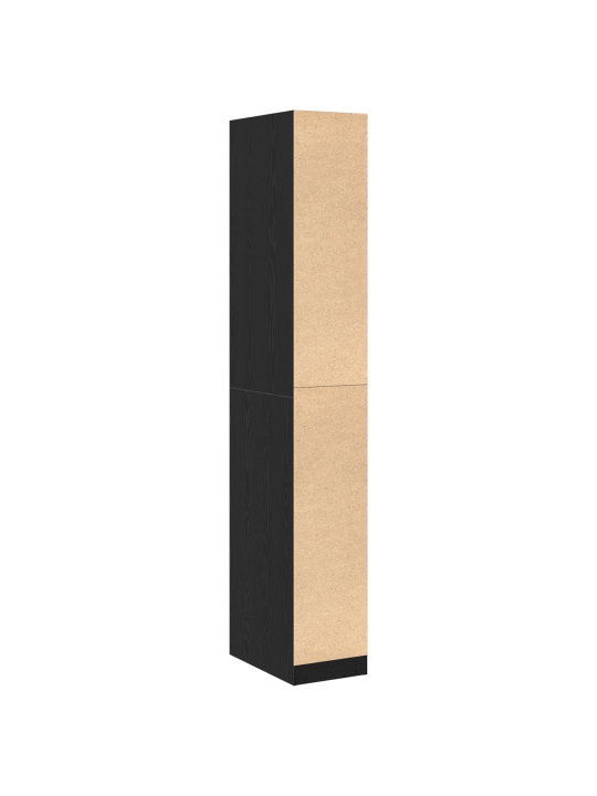 Musta tammi vaatekaappi - 30x50x200 cm, teknisestä puusta