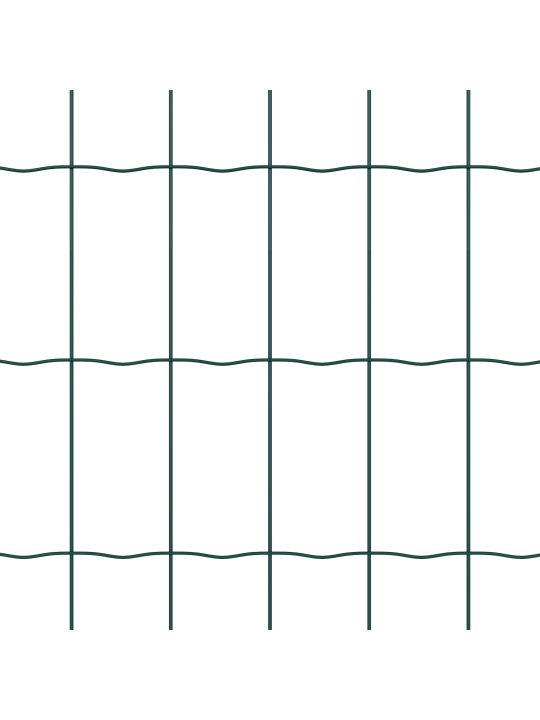 Euroaita 7 pylväällä 1.6x10 m galvanoidusta teräksestä vihreä