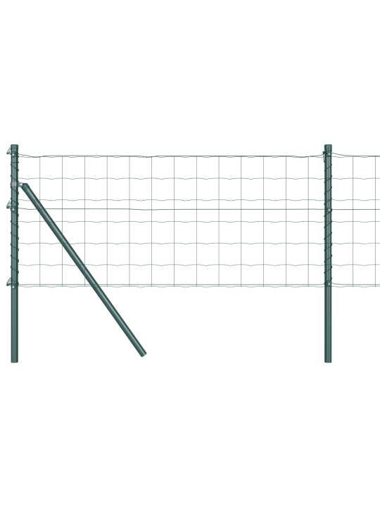 Euroaita 2 kpl vihreä jauhemaalattu teräs 10 x 0.8 m kestävä