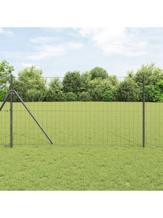 Euroaita 13 postilla 1.2x25 m galvanoitua terästä harmaa