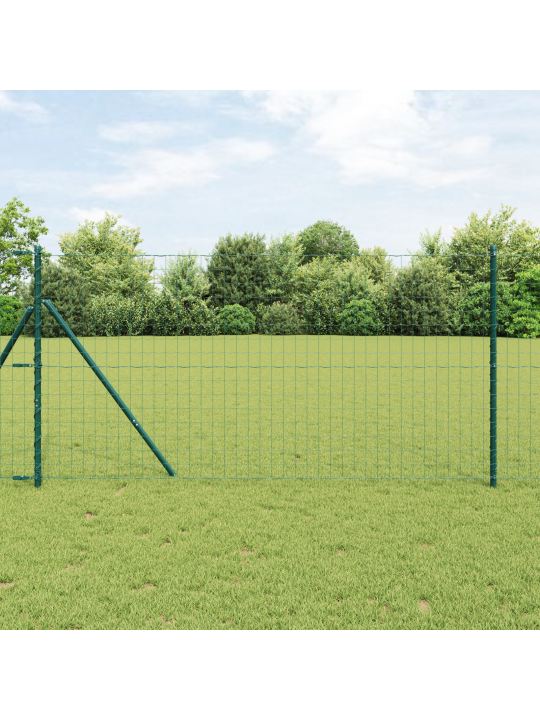 Euroaita 2 kpl harmaa teräs 25 x 1 m kestävä euroaita