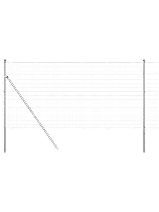 Euro aita 7 pylväällä 1x10 m galvanoitu teräs