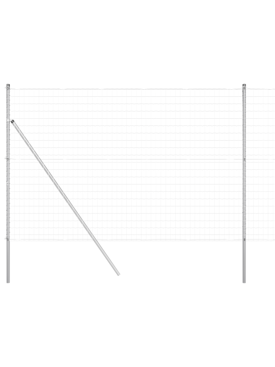 Euro aita 7 pylväillä 1.6x10 m galvanoitu teräs