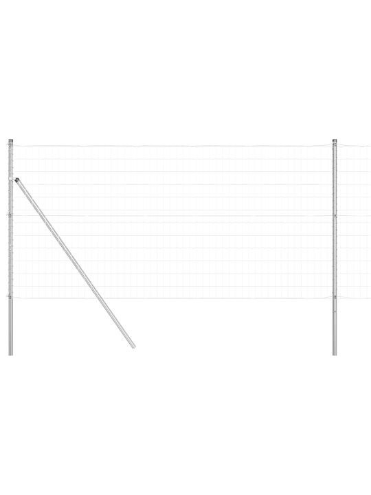 Euro aita 7 pylväällä 1.4x10 m galvanoitu teräs