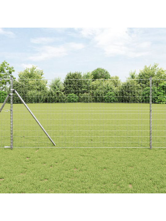 Euro aita 7 pylväällä 1.4x10 m galvanoitu teräs