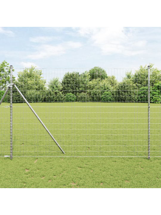 Euro aita 7 pylväällä 1.6x10 m galvanoitu teräs