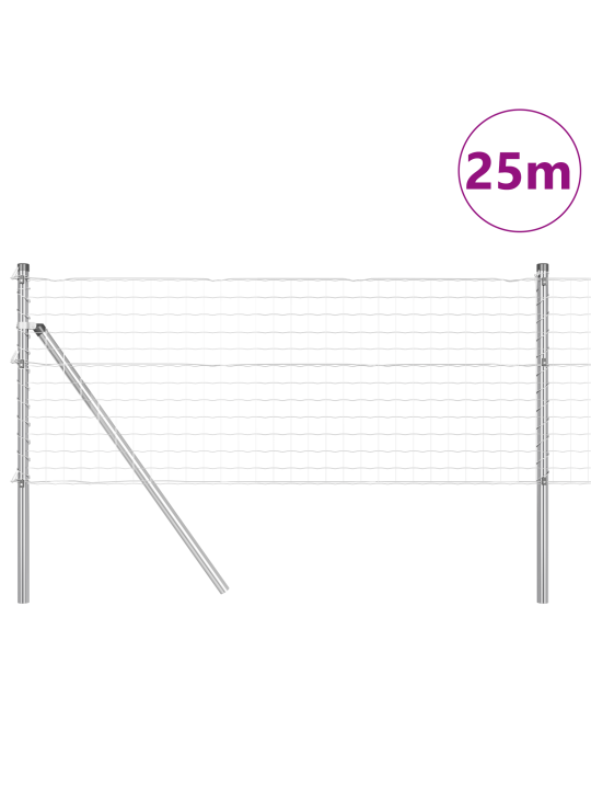 Euroaita 13 pylväällä 0.6x25 m galvanoidusta teräksestä