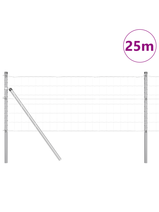 Euro aita 13 pylväällä 0.4x25 m galvanoitu teräs