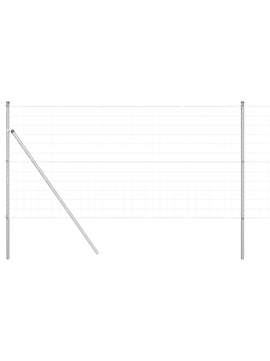 Euro aita 13 pylväällä 1.2x25 m galvanoitu teräs