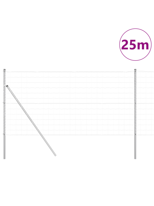 Euro-aida 13 pylvään kanssa 1x25 m galvanoitua terästä