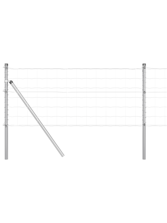 Euroaita 13 pylväällä 0.6x50 m galvanoitu teräs