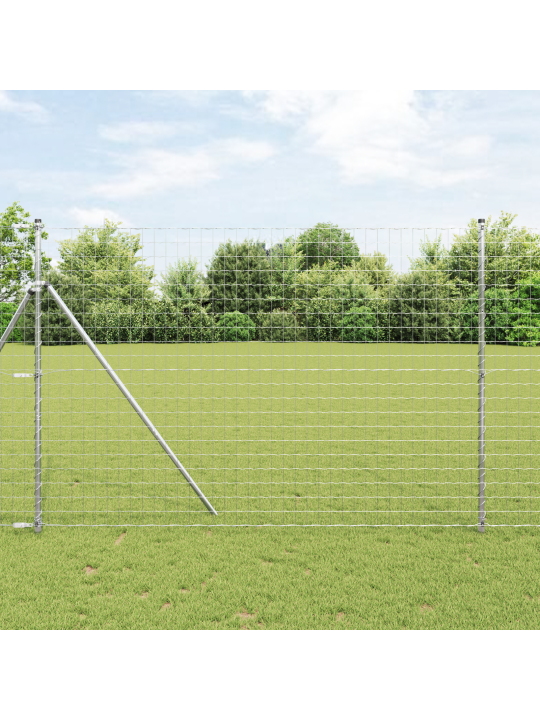 Euro aita 7 pylväällä 1.6x10 m galvanoitu teräs
