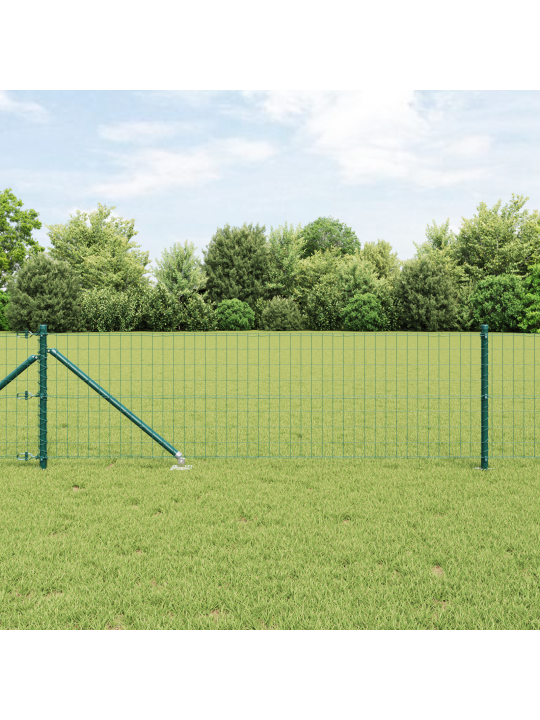 Euro aita 7 piikkipostilla 0.8x10 m galvanoitua terästä vihreä