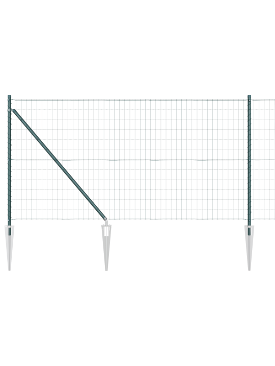 Euro aita 7 piikkipostilla 1x10 m galvanoitu teräs vihreä