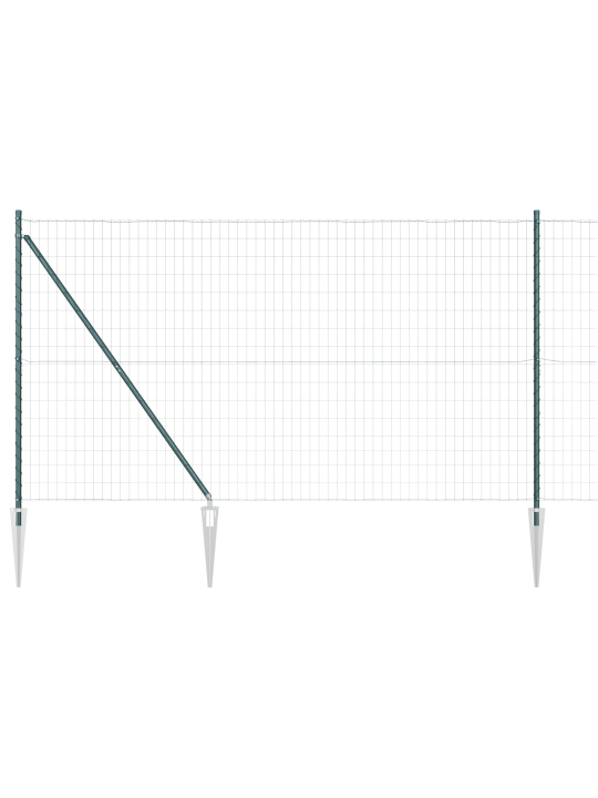 Euroaita 7 piikkipostilla 1.5x10 m galvanoitua terästä vihreä