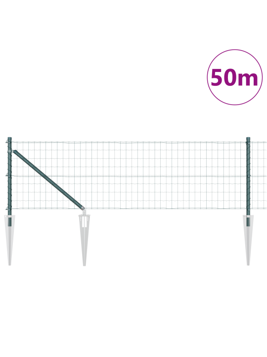 Euroaita, 13 piikkipalla 0.4x50 m Galvanoitua terästä, vihreä