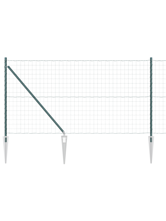 Euroaitaus 2 kappaletta Vihreä Metalli 25 x 1.0 m Laajennettava