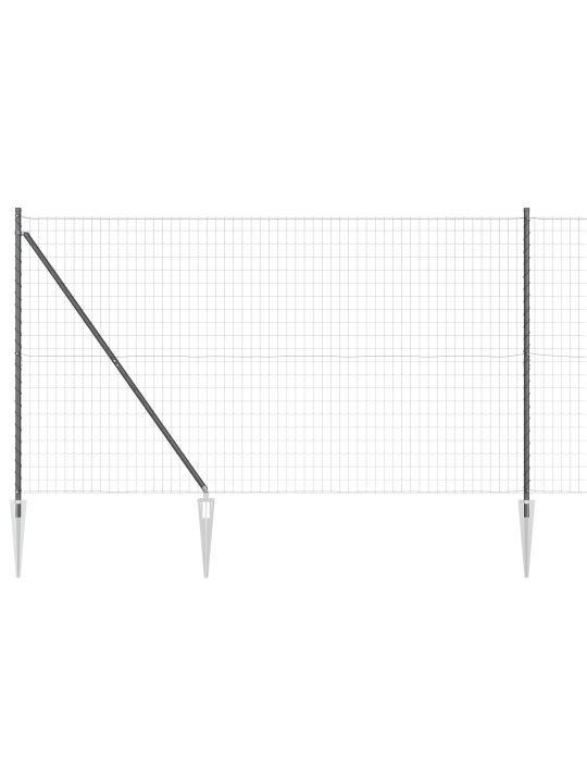 Euroaita, jossa 7 piikkipostia, 1.6x10 m, galvanoitu teräs, harmaa