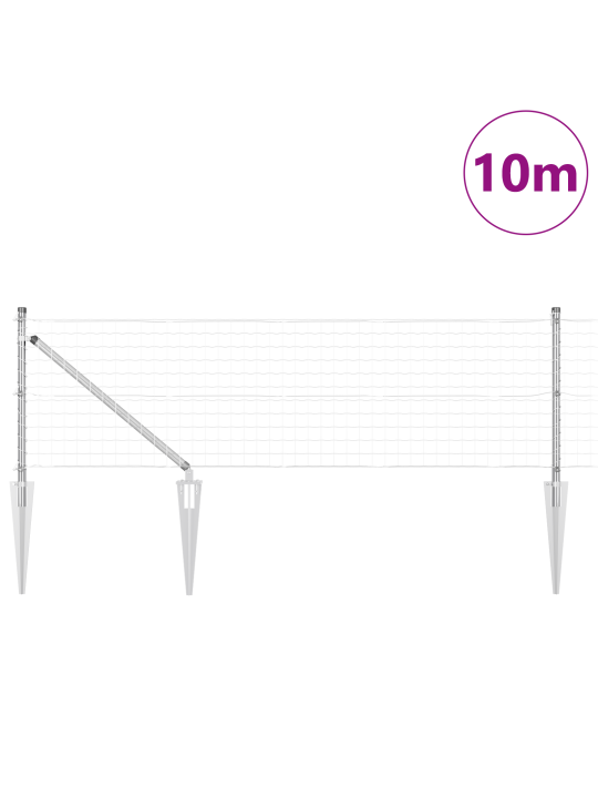 Euro aita 7 piikkipostilla 0.6x10 m galvanoitu teräs