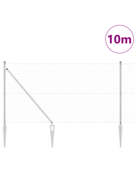 Euroaitaus 7 piikkipostilla 1,4x10 m Galvanoitu teräs