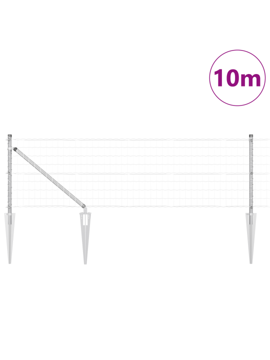 Euro aita 7 piikkipostilla 0.8x10 m galvanoitua terästä