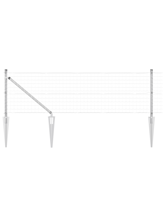 Euroaita 13 piikkipostilla 0.4x50 m galvanoitu teräs