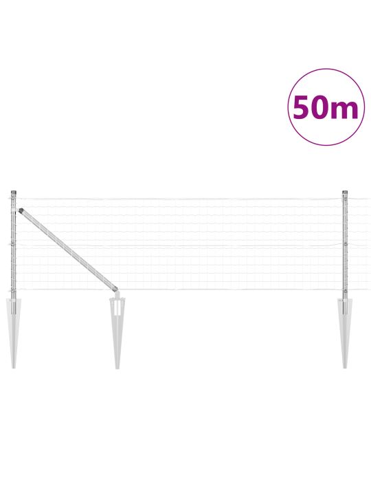 Euroaita 13 piikkipostilla 0,4x50 m Galvanoitu teräs