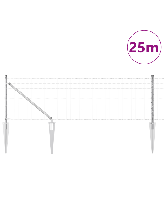 Euro aita 13 piikkipostilla 0.6x25 m galvanoitu teräs