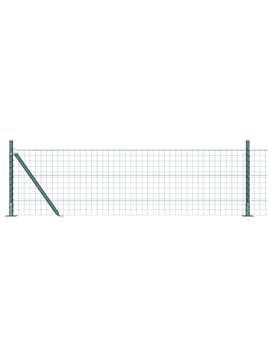 Euro aita 7 flanged posts 0.4x10 m galvanoitu metalli