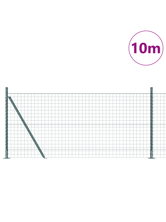 Euroaita 7 läpivientipostilla 0.8x10 m galvanoidusta teräksestä