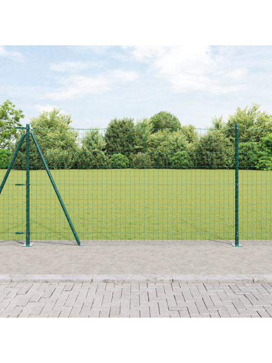 Euro aita 7 flange-pylväillä 1.2x10 m galvanoidusta teräksestä