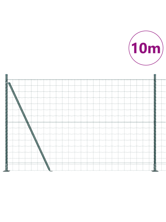 Euro Aita 2 kpl Vihreä Galvanoitu teräs 10 x 1.5 m Kestävä