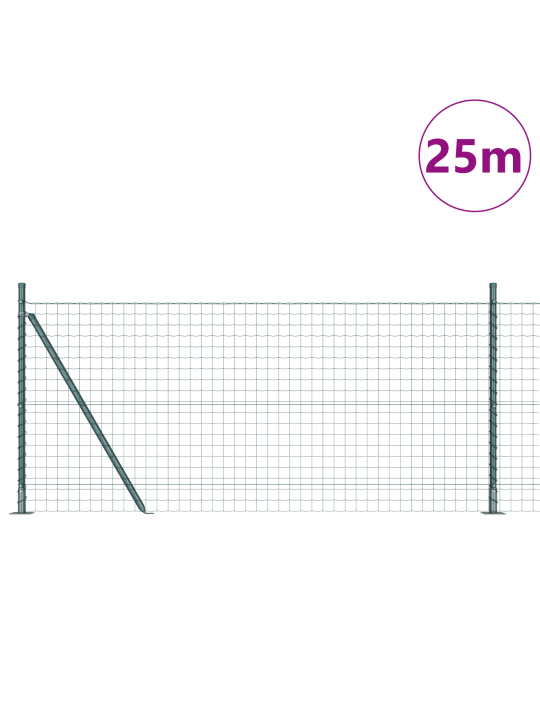 Euro aita 13 flanged postilla 1x25 m galvanoitua terästä
