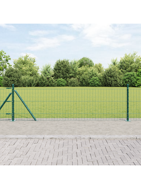 Euroaita 13 flangipylväillä 0.4x25 m galvanoidusta teräksestä