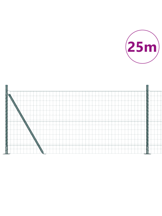 Euroaitaus 13 lentäenankkuroidulla pystytuella 0.8x25 m Galvanoitua terästä