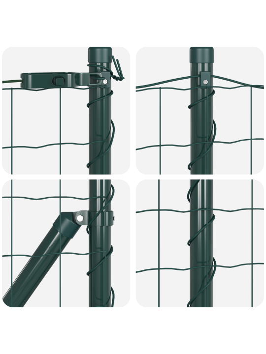 Euroaita 13 flanged posts 0.4x50 m galvanoitu teräs