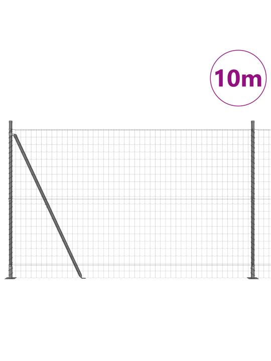Euroaita 7 flanged posts 1.6x10 m galvanoitu teräs