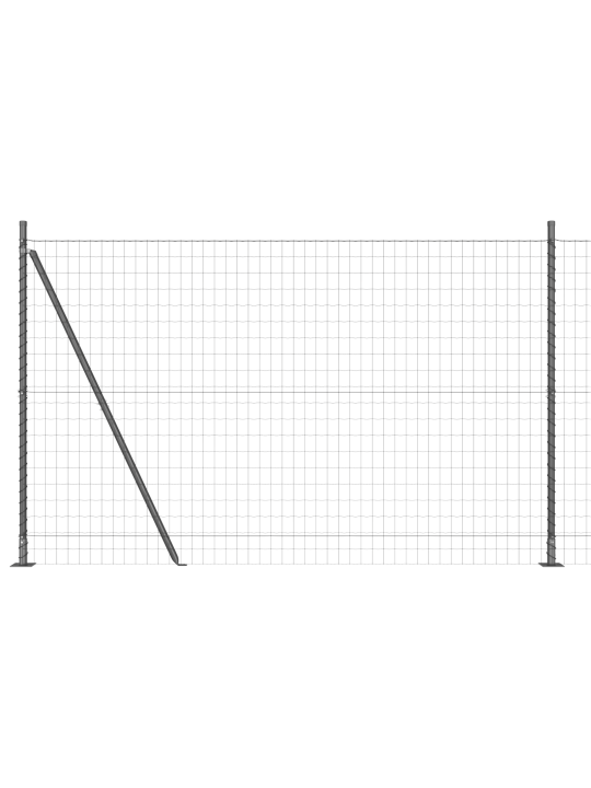 Euroaita 7 flanged posts 1.6x10 m galvanoitu teräs