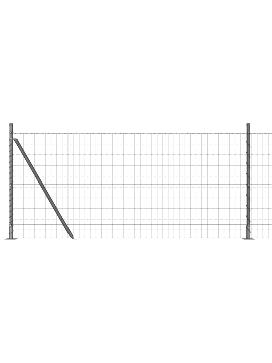 Euro aita 7 flanged posts 0.8x10 m galvanoitu teräs